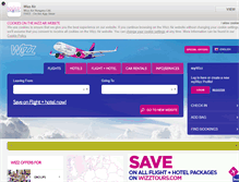 Tablet Screenshot of book.wizzair.com